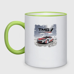 Кружка двухцветная Toyota TMG racing team Germany