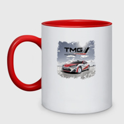 Кружка двухцветная Toyota TMG racing team Germany