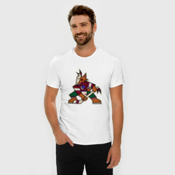 Мужская футболка хлопок Slim Аризона Койотис логотип - фото 2