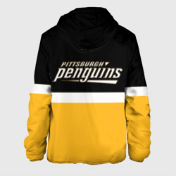 Куртка с принтом Питтсбург Пингвинз НХЛ для мужчины, вид сзади №1. Цвет основы: белый