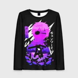 Женский лонгслив 3D Chainsaw Man: Человек-бензопила