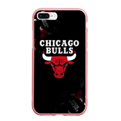 Чехол для iPhone 7Plus/8 Plus матовый Чикаго буллс быки Chicago bulls