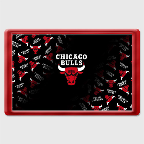 Магнит 45*70 Чикаго буллс быки Chicago bulls, цвет красный