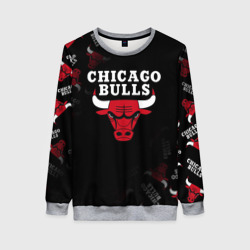Женский свитшот 3D Чикаго буллс быки Chicago bulls