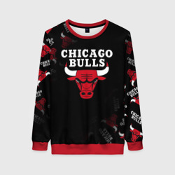 Женский свитшот 3D Чикаго буллс быки Chicago bulls