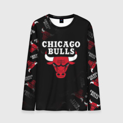 Мужской лонгслив 3D Чикаго буллс быки Chicago bulls