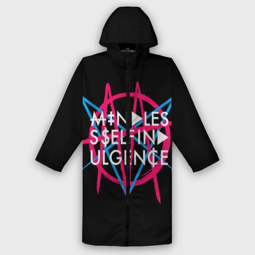 Женский дождевик 3D Mindless Self Indulgence MSI, цвет белый