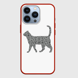 Чехол для iPhone 13 Pro QR - кот