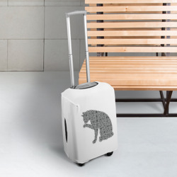Чехол для чемодана 3D QR Кот Версия 2 - фото 2