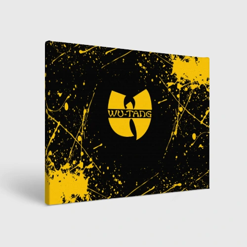 Холст прямоугольный Wu-tang clan брызги красок