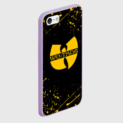 Чехол для iPhone 5/5S матовый Wu-tang clan брызги красок - фото 2