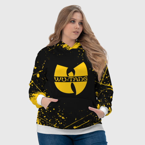 Женская толстовка 3D Wu-tang clan брызги красок, цвет 3D печать - фото 6