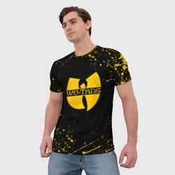 Мужская футболка 3D Wu-tang clan брызги красок - фото 2