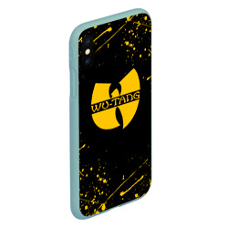 Чехол для iPhone XS Max матовый Wu-tang clan брызги красок - фото 2