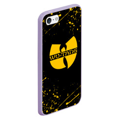 Чехол для iPhone 5/5S матовый Wu-tang clan брызги красок - фото 2