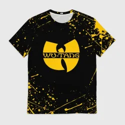 Мужская футболка 3D Wu-tang clan брызги красок