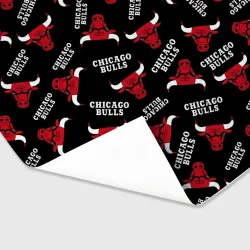 Бумага для упаковки 3D Chicago bulls быки узор - фото 2