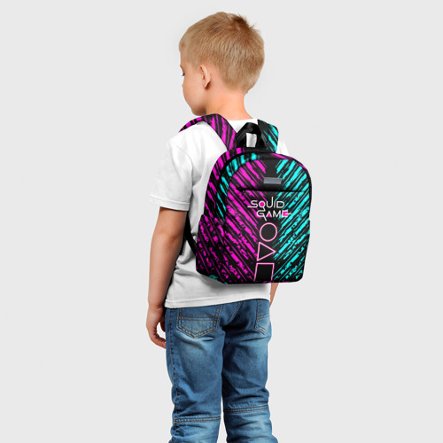 Детский рюкзак 3D с принтом Сериал: Игра в кальмара, фото на моделе #1