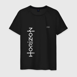 Мужская футболка хлопок Horizon Zero Dawn white logo