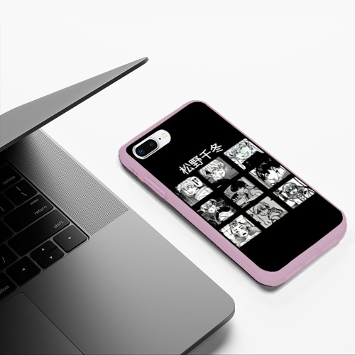 Чехол для iPhone 7Plus/8 Plus матовый Чифуя Матсуно хронология Токийские мстители, цвет розовый - фото 5