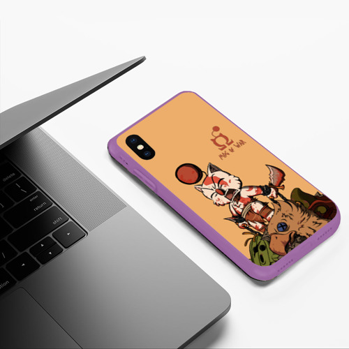 Чехол для iPhone XS Max матовый Mog of War, цвет фиолетовый - фото 5