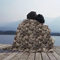 Плед 3D Мопсы Pugs - фото 2