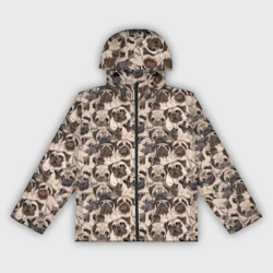 Женская ветровка 3D Мопсы Pugs