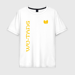 Мужская футболка хлопок Oversize Wu tang clan logo yellow