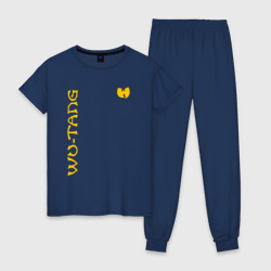 Женская пижама хлопок Wu tang clan logo yellow