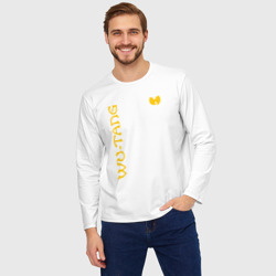 Мужской лонгслив oversize хлопок Wu tang clan logo yellow - фото 2