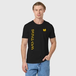 Мужская футболка хлопок Wu tang clan logo yellow - фото 2