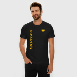 Мужская футболка хлопок Slim Wu tang clan logo yellow - фото 2