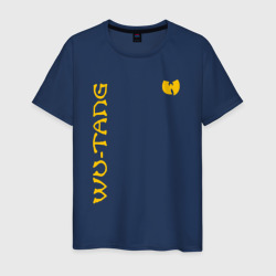 Мужская футболка хлопок Wu tang clan logo yellow