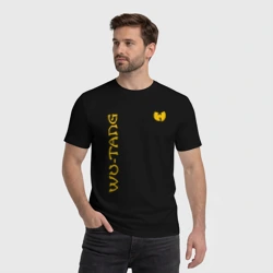Мужская футболка хлопок Wu tang clan logo yellow - фото 2
