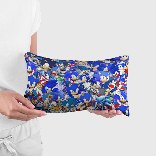 Подушка 3D антистресс Sonic синий ёж Соник - фото 3