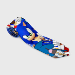 Галстук 3D Sonic синий ёж Соник