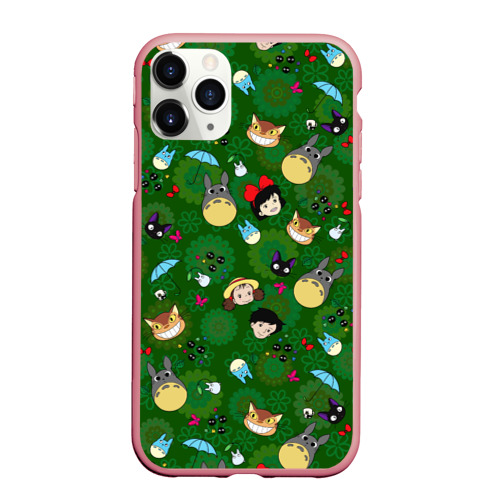 Чехол для iPhone 11 Pro Max матовый Totoro&Kiki allstars, цвет баблгам