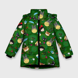 Зимняя куртка для девочек 3D Totoro&Kiki allstars