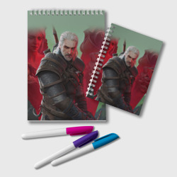 Блокнот Ведьмак the Witcher Геральт с мечом