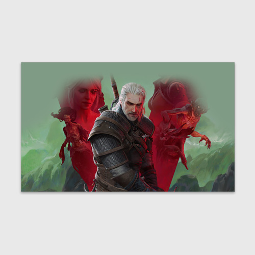 Бумага для упаковки 3D Ведьмак the Witcher Геральт с мечом