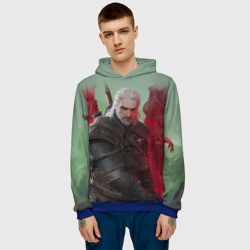 Мужская толстовка 3D Ведьмак the Witcher Геральт с мечом - фото 2