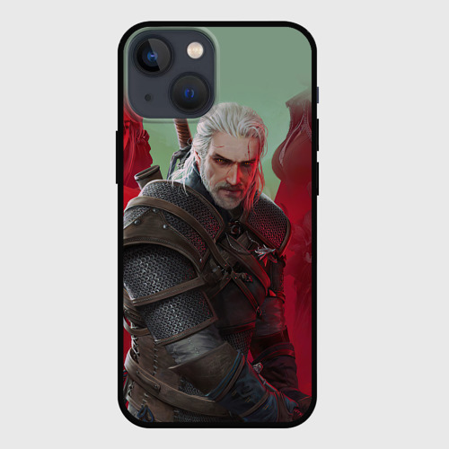 Чехол для iPhone 13 mini Ведьмак the Witcher Геральт с мечом