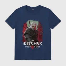 Мужская футболка хлопок Ведьмак Геральт кошмар волка