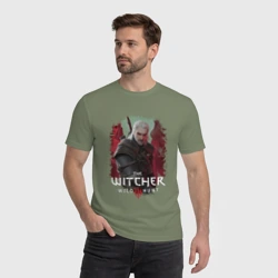 Мужская футболка хлопок Ведьмак Геральт кошмар волка - фото 2
