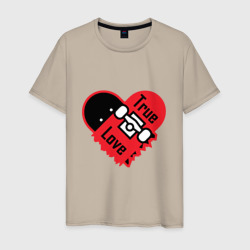 Мужская футболка хлопок True love skateboarding