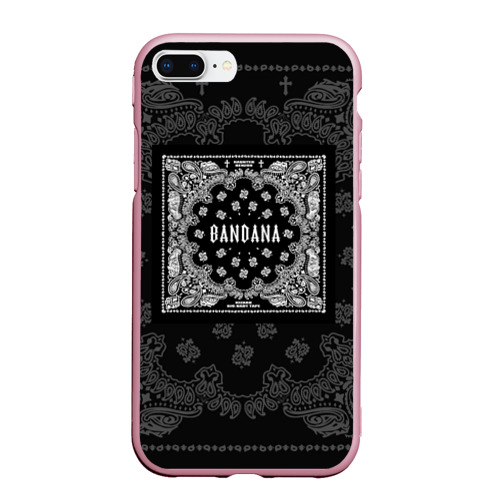 Чехол для iPhone 7Plus/8 Plus матовый Big Baby Tape x Kizaru bandana Бандана Кизару Тейп, цвет розовый