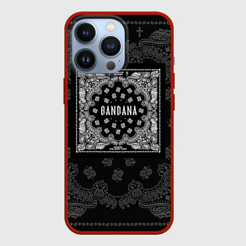 Чехол для iPhone 13 Pro Big Baby Tape x Kizaru bandana Бандана Кизару Тейп, цвет красный