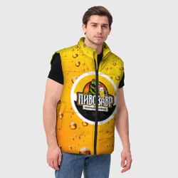 Мужской жилет утепленный 3D Пивозавр 3d hd - фото 2