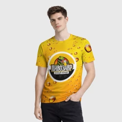 Мужская футболка 3D Пивозавр 3d hd - фото 2