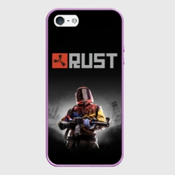 Чехол для iPhone 5/5S матовый Работяга из Раста